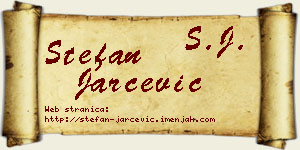 Stefan Jarčević vizit kartica